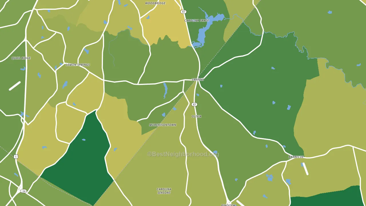 27332, NC block-group voter-turnout map