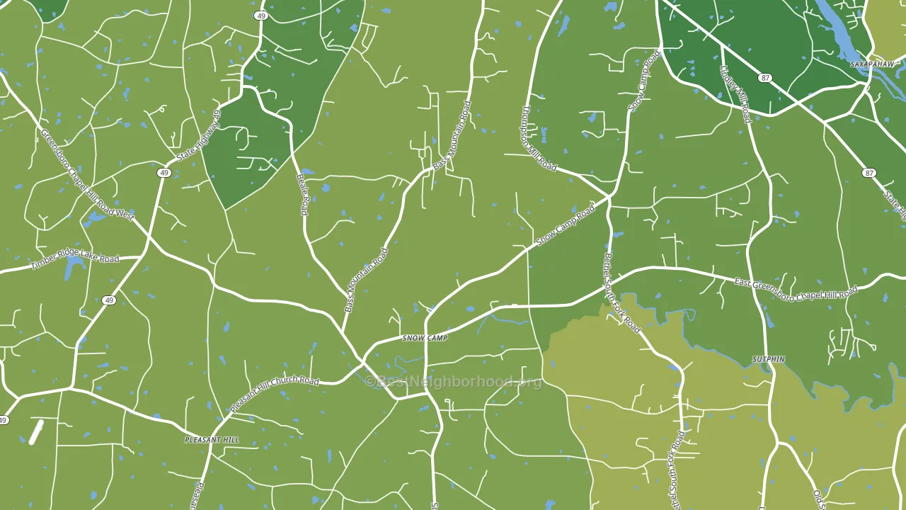 27349, NC block-group voter-turnout map