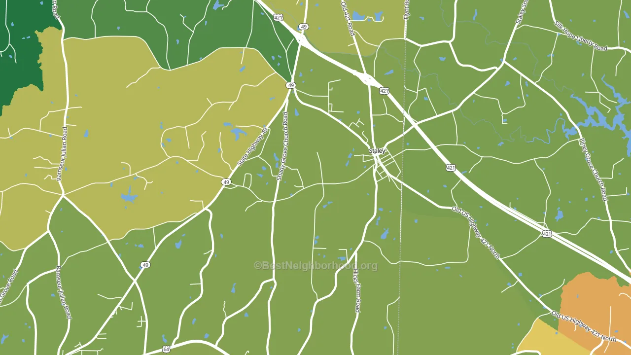 27355, NC block-group voter-turnout map
