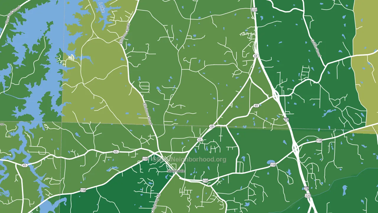 27357, NC block-group voter-turnout map