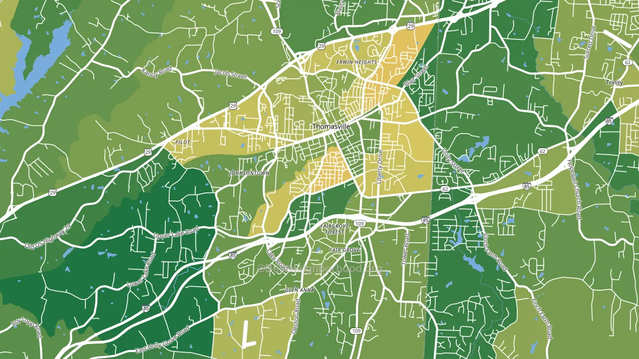 27360, NC block-group voter-turnout map