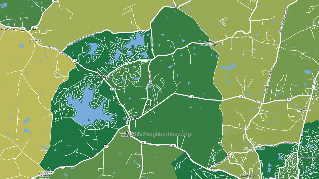 27376, NC block-group voter-turnout map