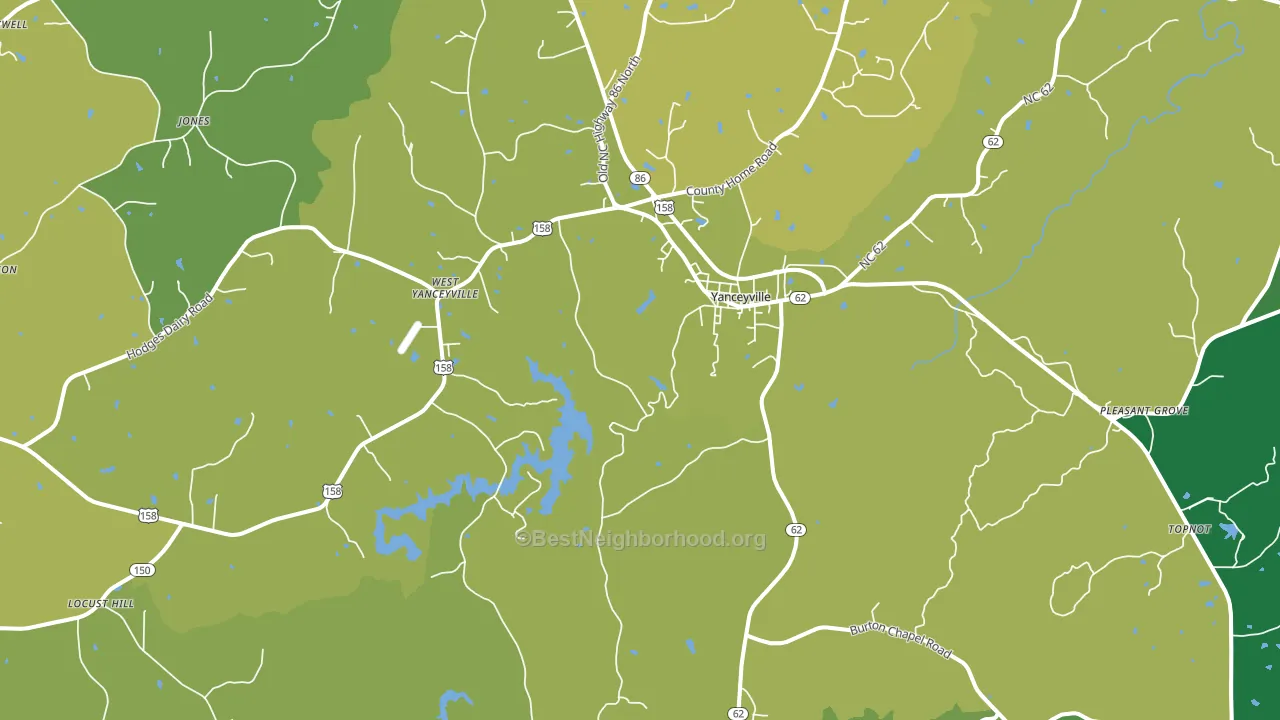 27379, NC block-group voter-turnout map