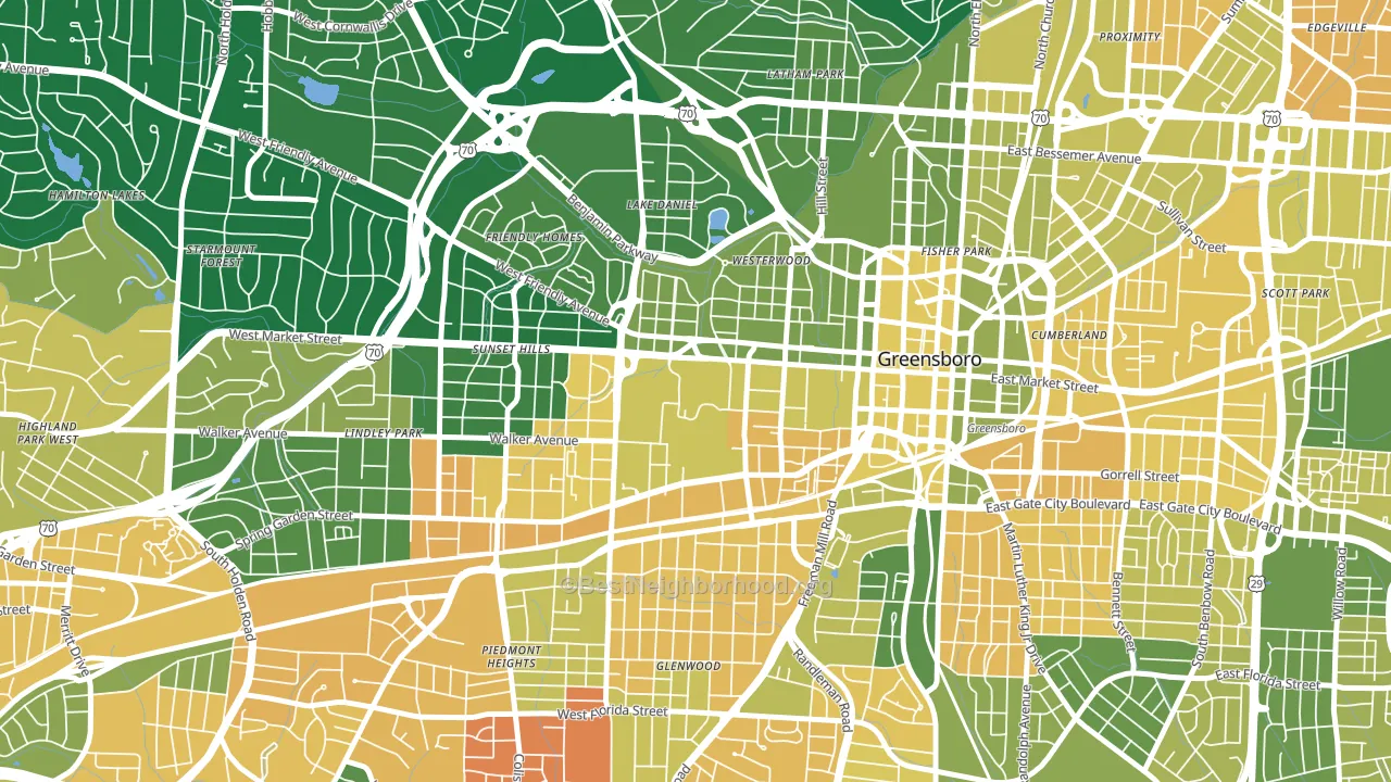 27412, NC block-group voter-turnout map