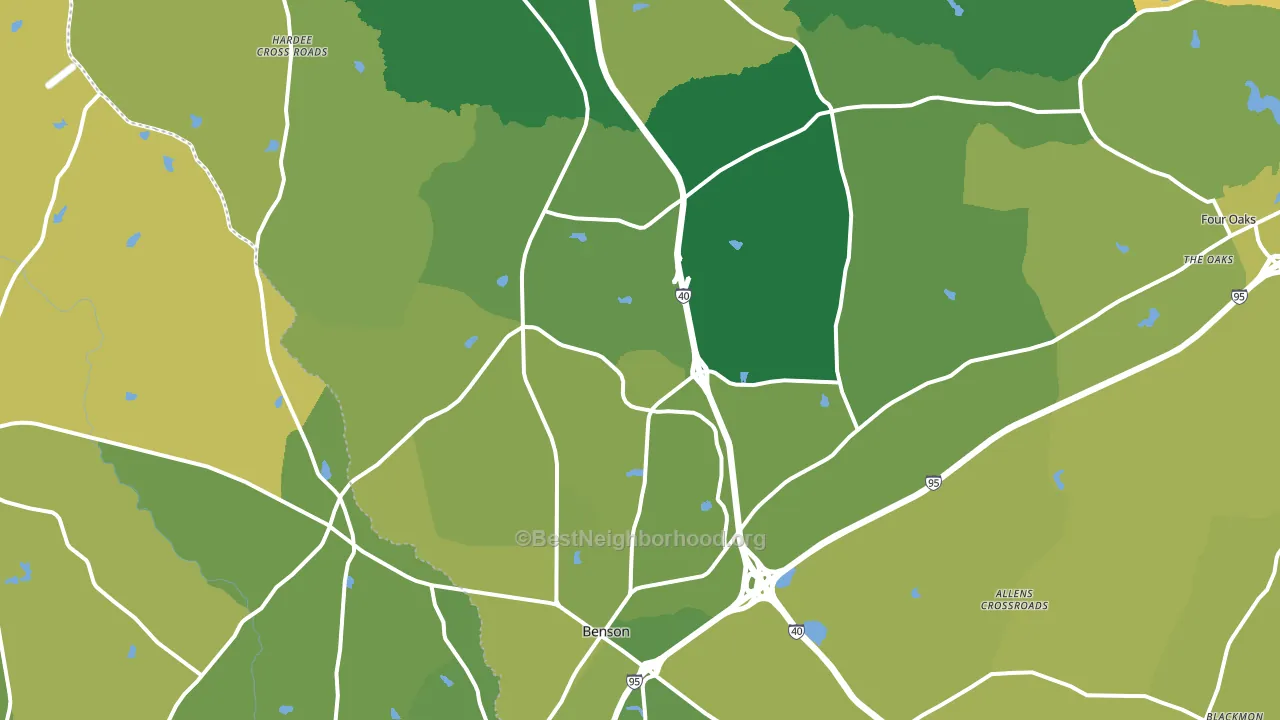 27504, NC block-group voter-turnout map