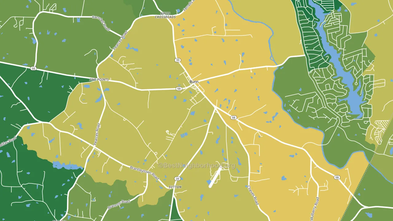 27508, NC block-group voter-turnout map