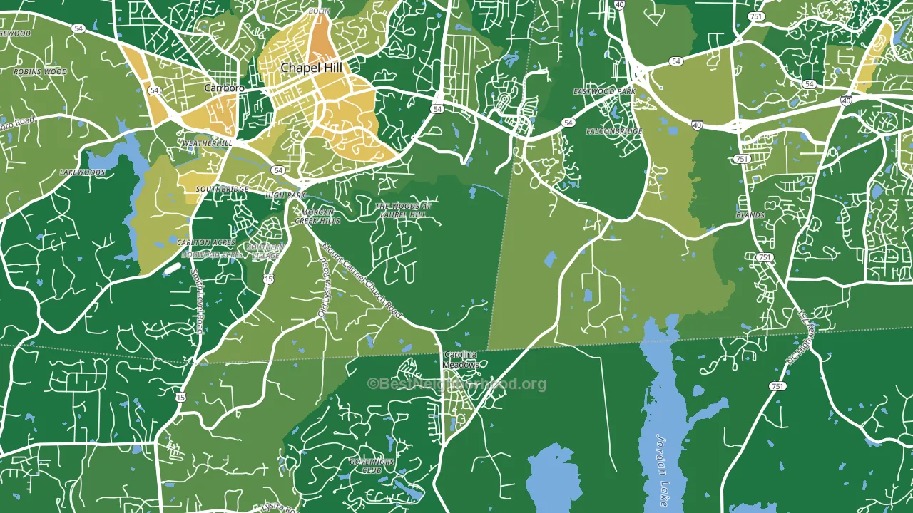 27517, NC block-group voter-turnout map