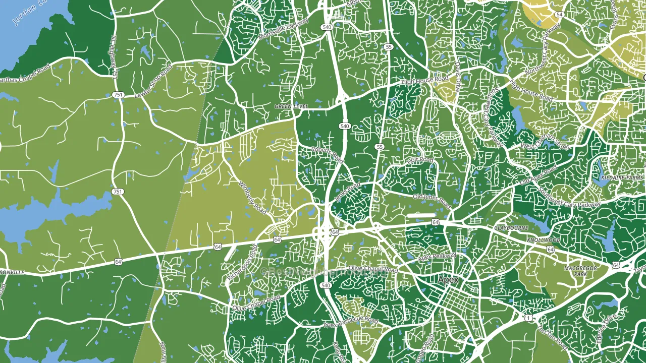 27523, NC block-group voter-turnout map