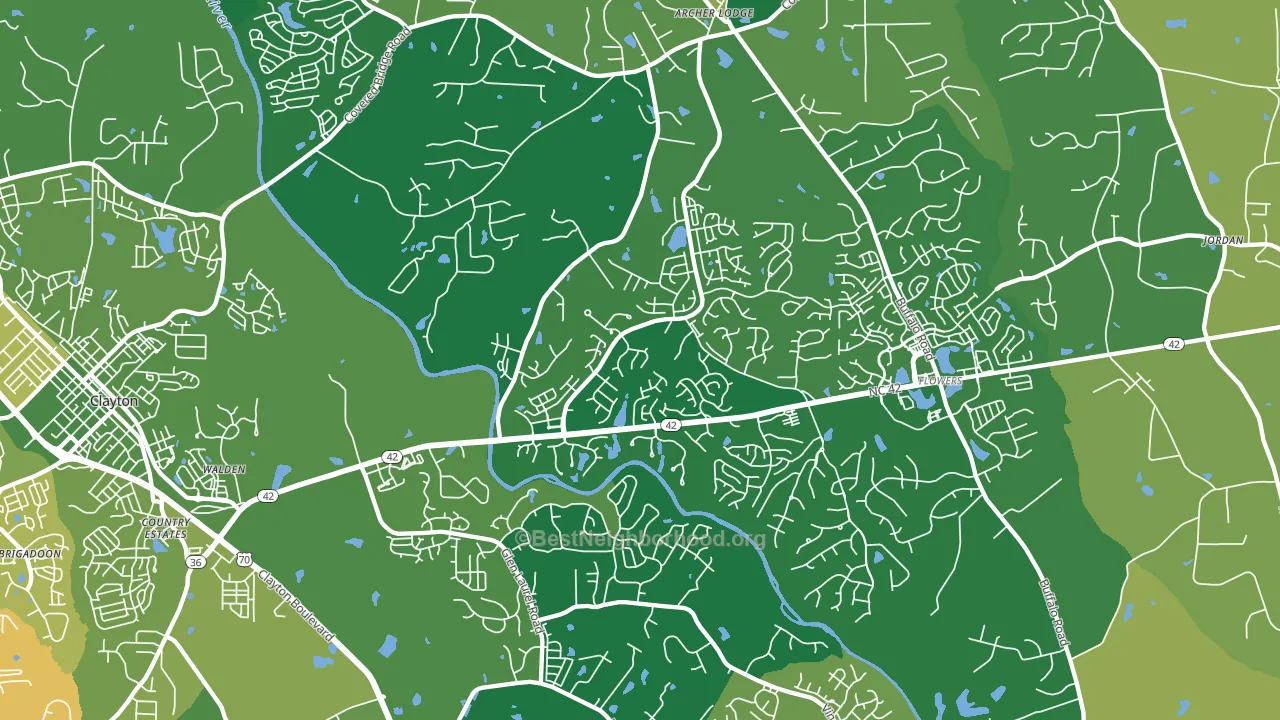 27527, NC block-group voter-turnout map