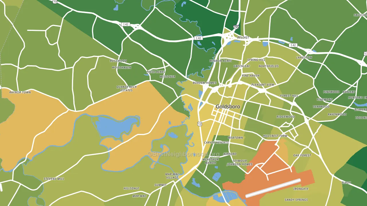 27530, NC block-group voter-turnout map