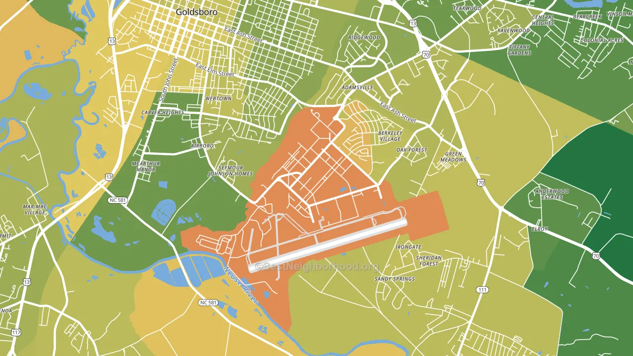 27531, NC block-group voter-turnout map