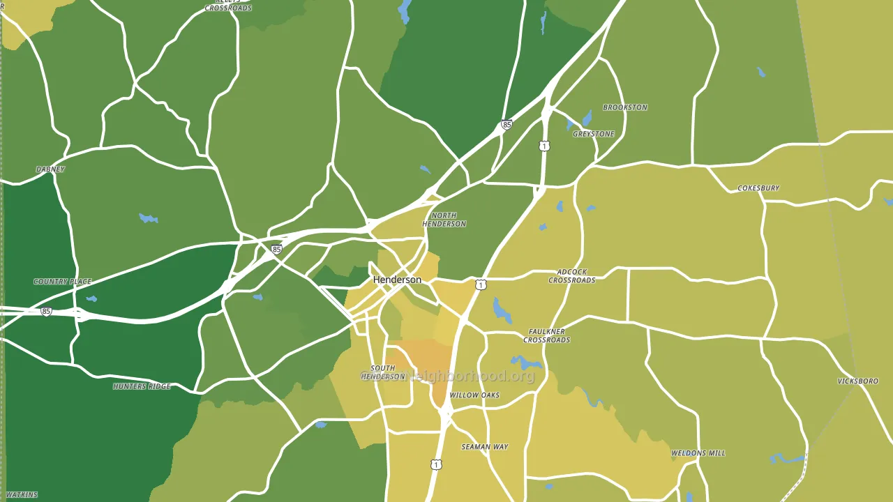 27537, NC block-group voter-turnout map