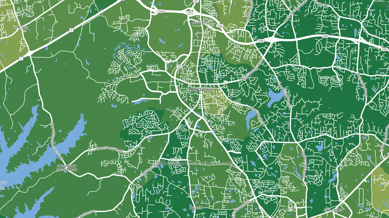 27540, NC block-group voter-turnout map