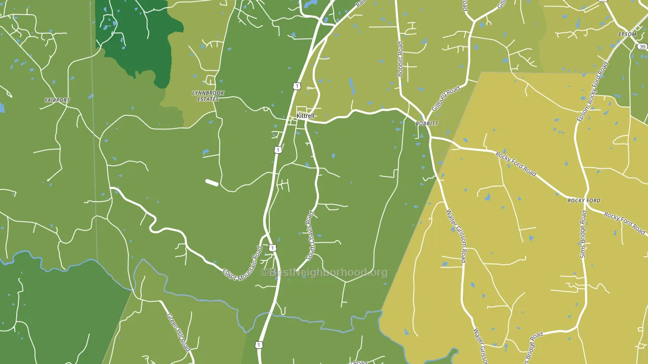 27544, NC block-group voter-turnout map