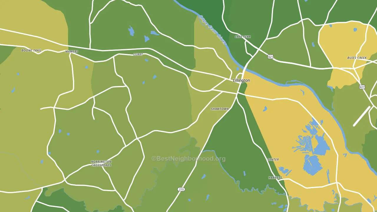 27546, NC block-group voter-turnout map