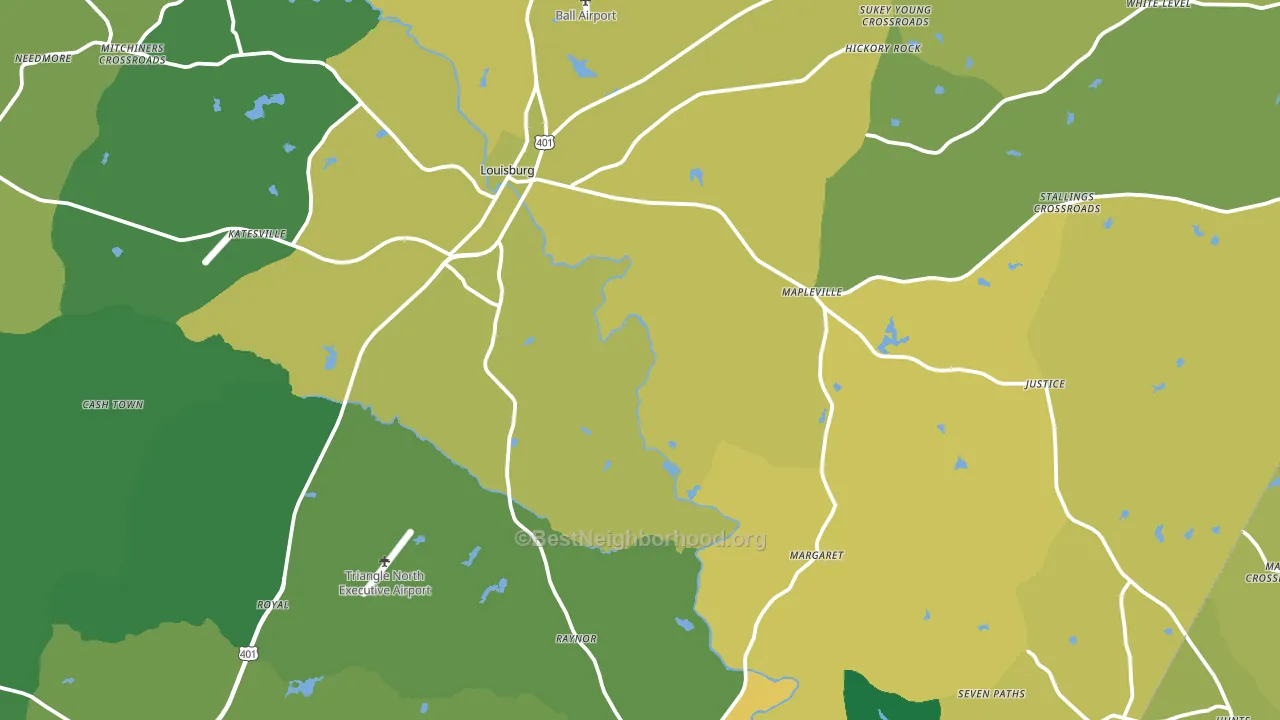 27549, NC block-group voter-turnout map