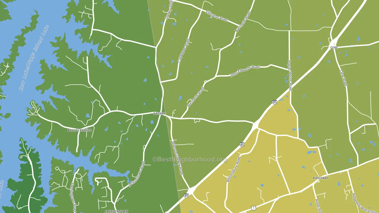 27553, NC block-group voter-turnout map