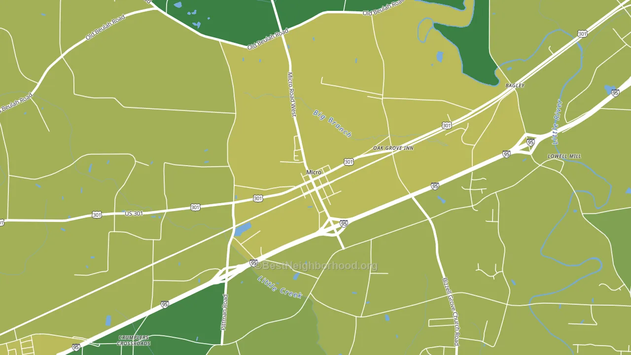27555, NC block-group voter-turnout map