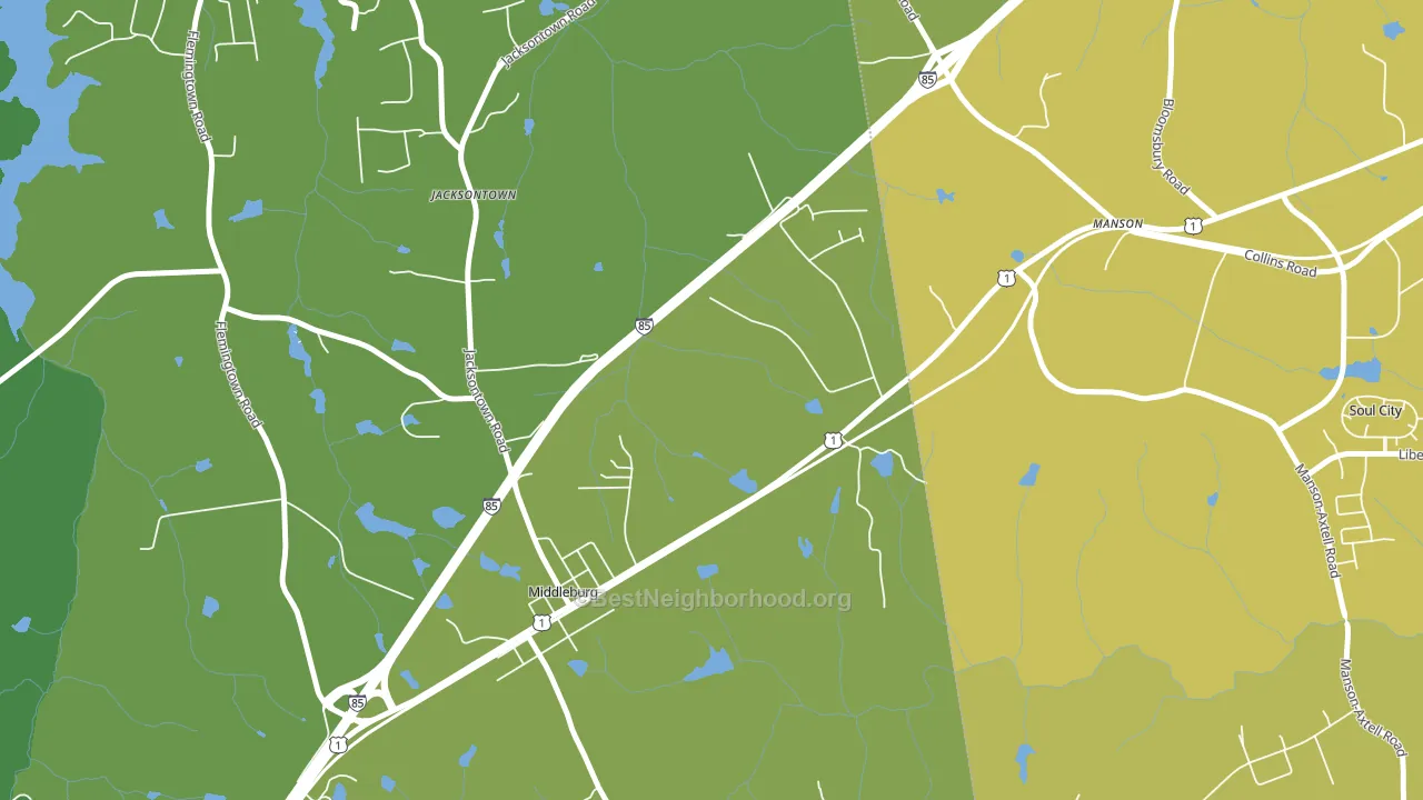 27556, NC block-group voter-turnout map