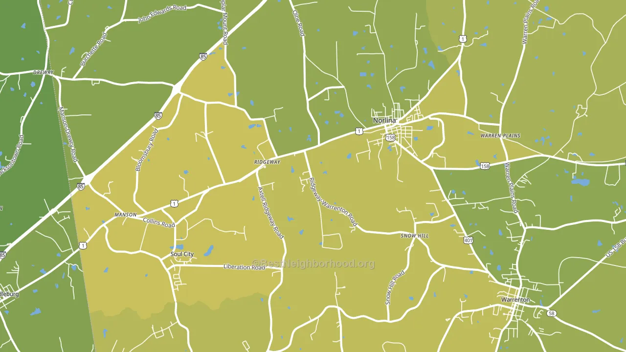 27563, NC block-group voter-turnout map