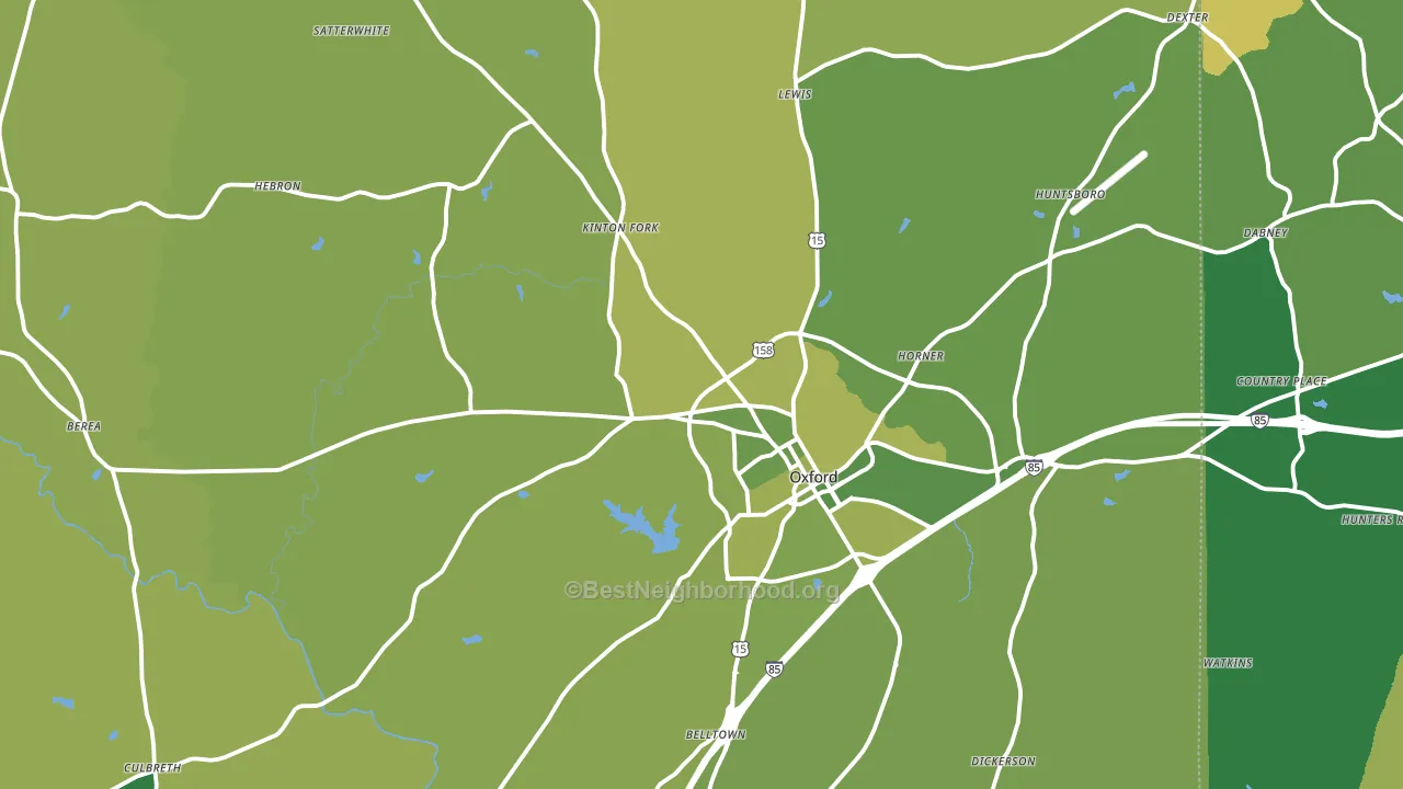 27565, NC block-group voter-turnout map