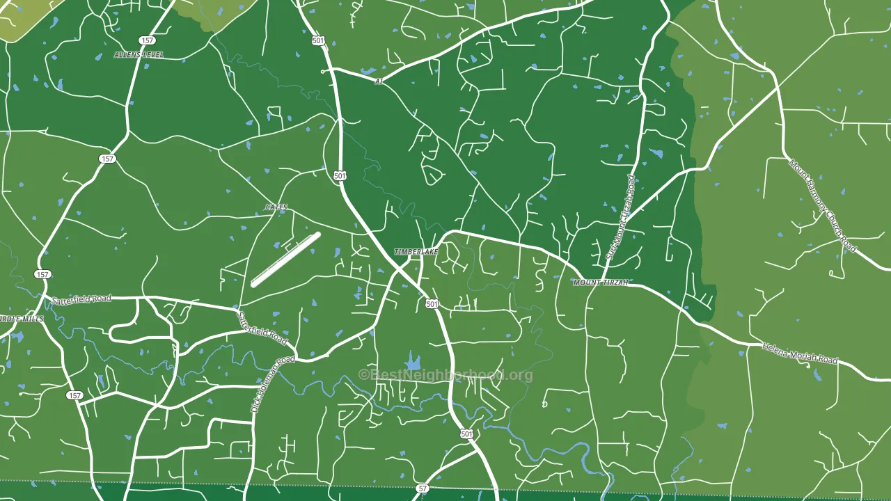 27583, NC block-group voter-turnout map