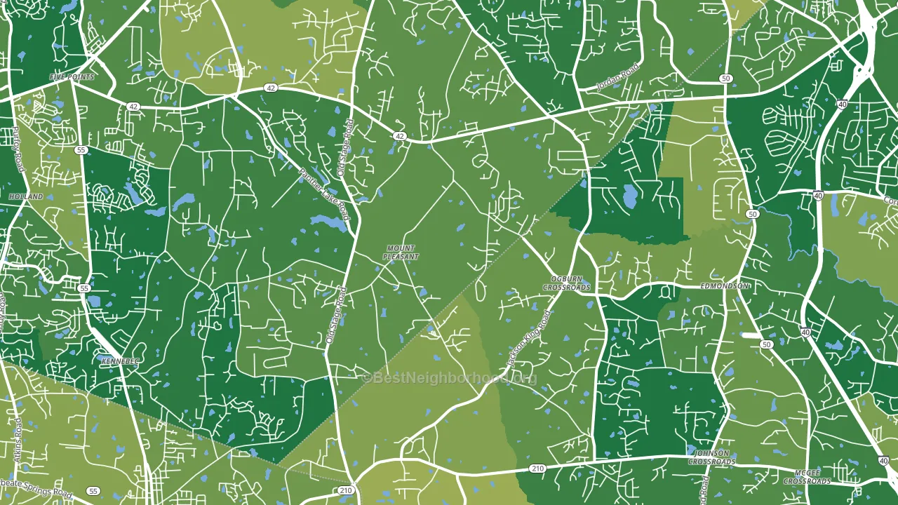 27592, NC block-group voter-turnout map