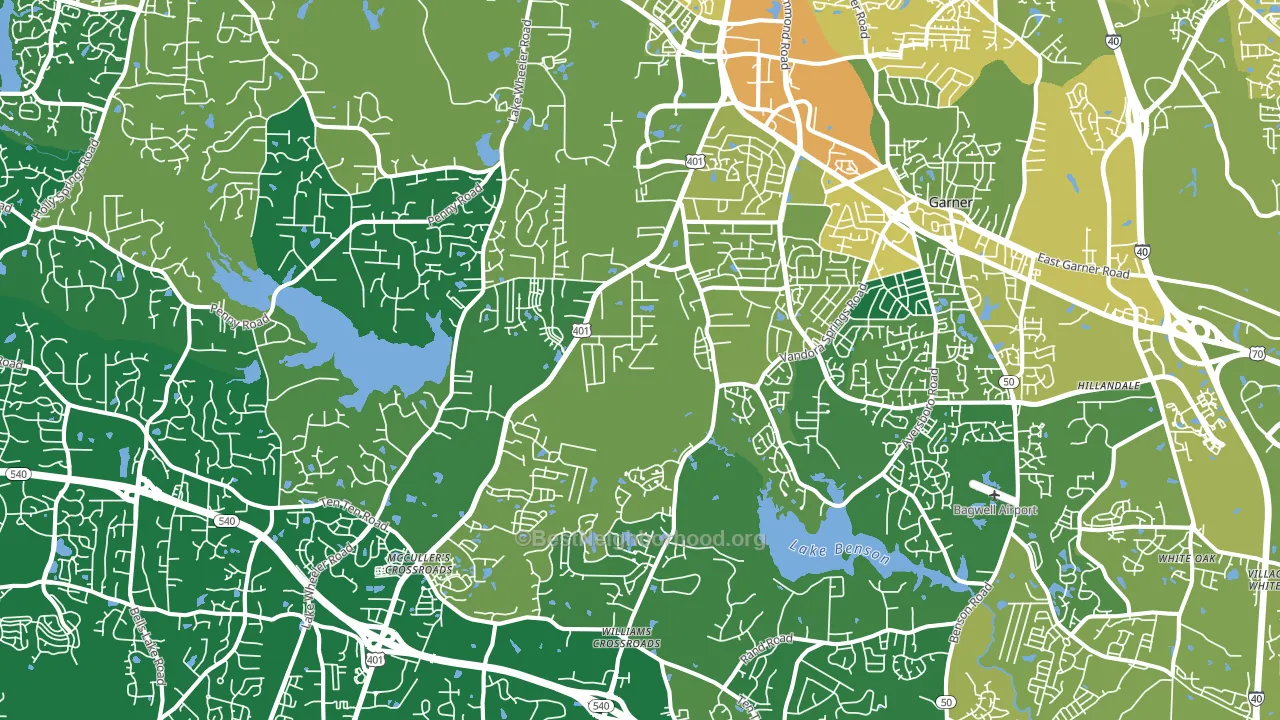 27603, NC block-group voter-turnout map