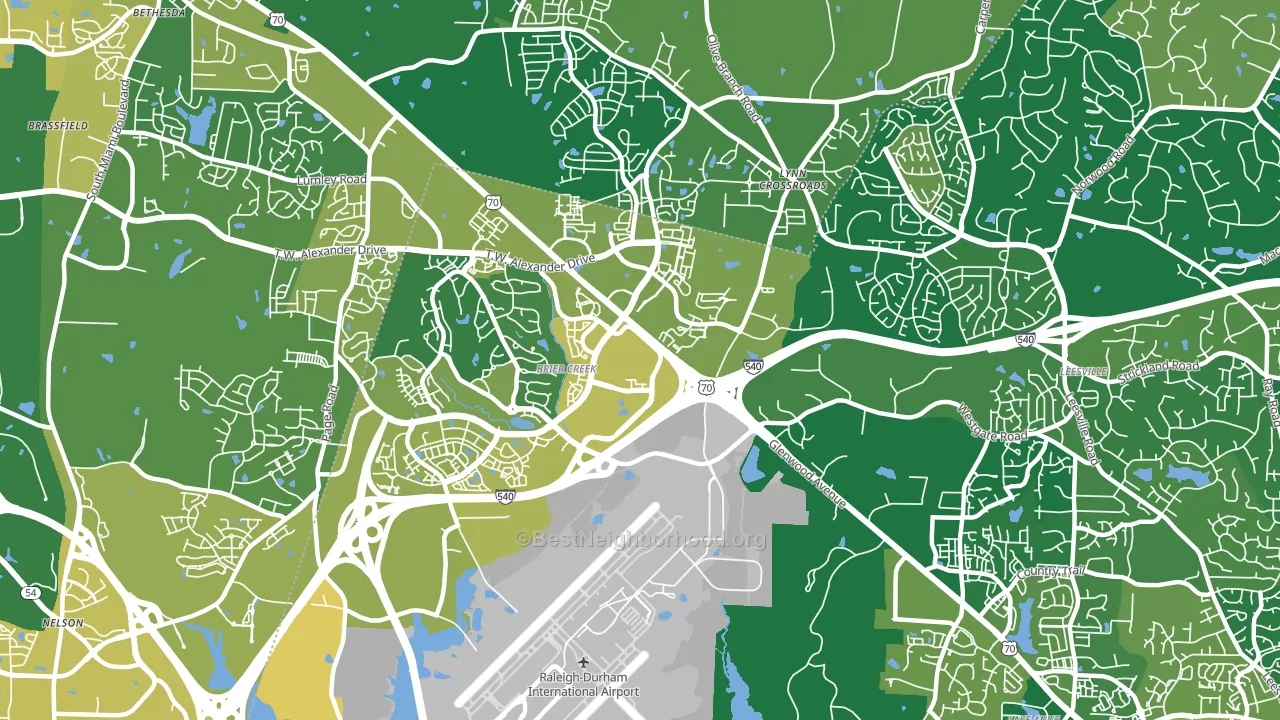 27617, NC block-group voter-turnout map