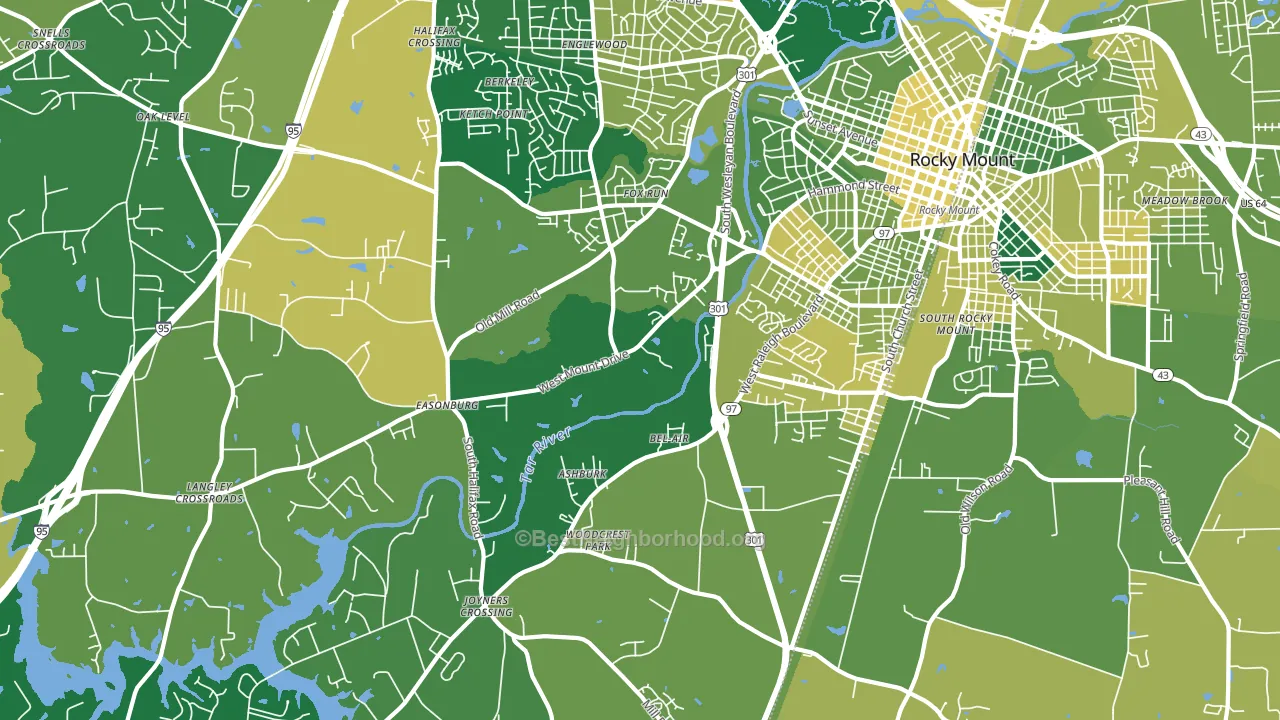 27803, NC block-group voter-turnout map