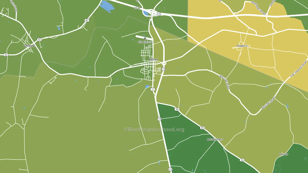 27812, NC block-group voter-turnout map