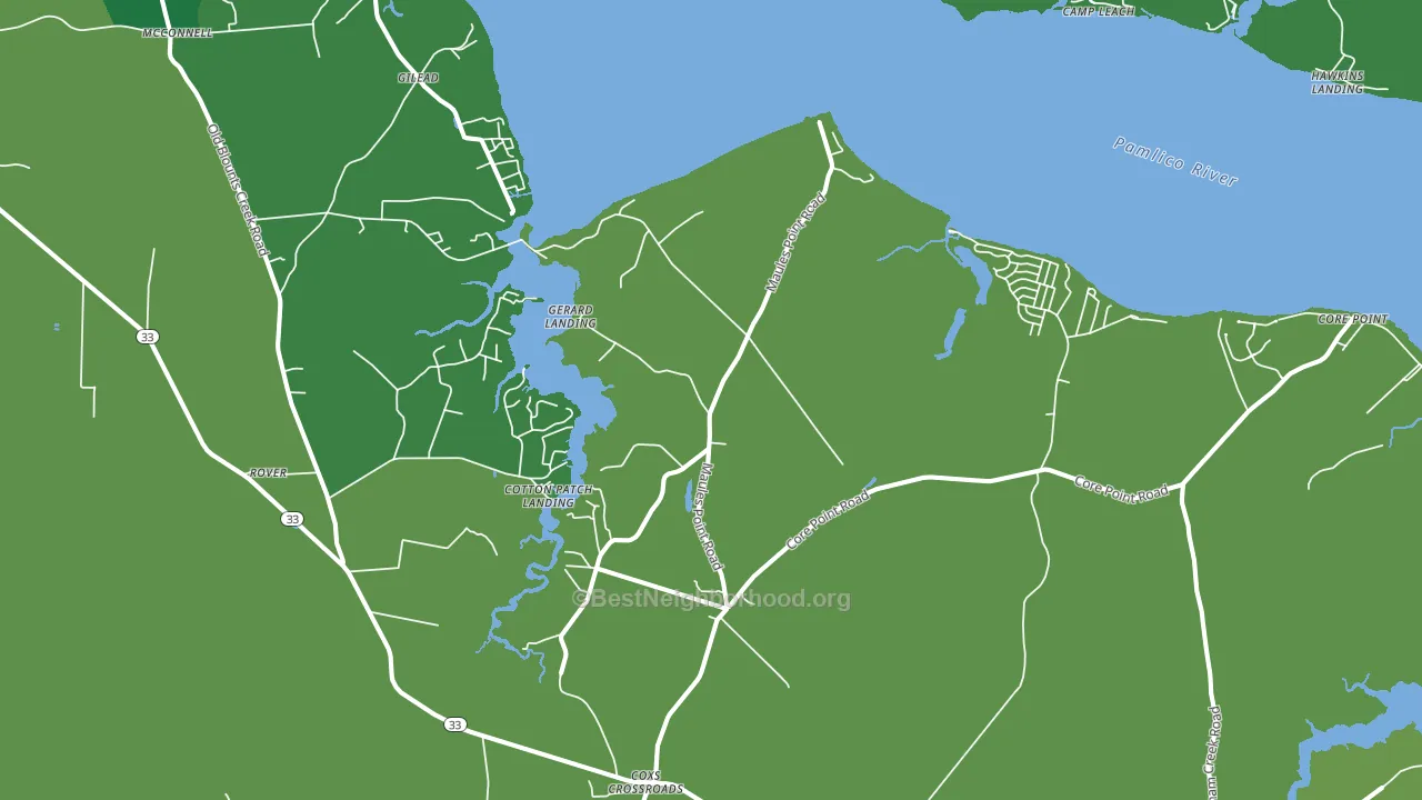 27814, NC block-group voter-turnout map