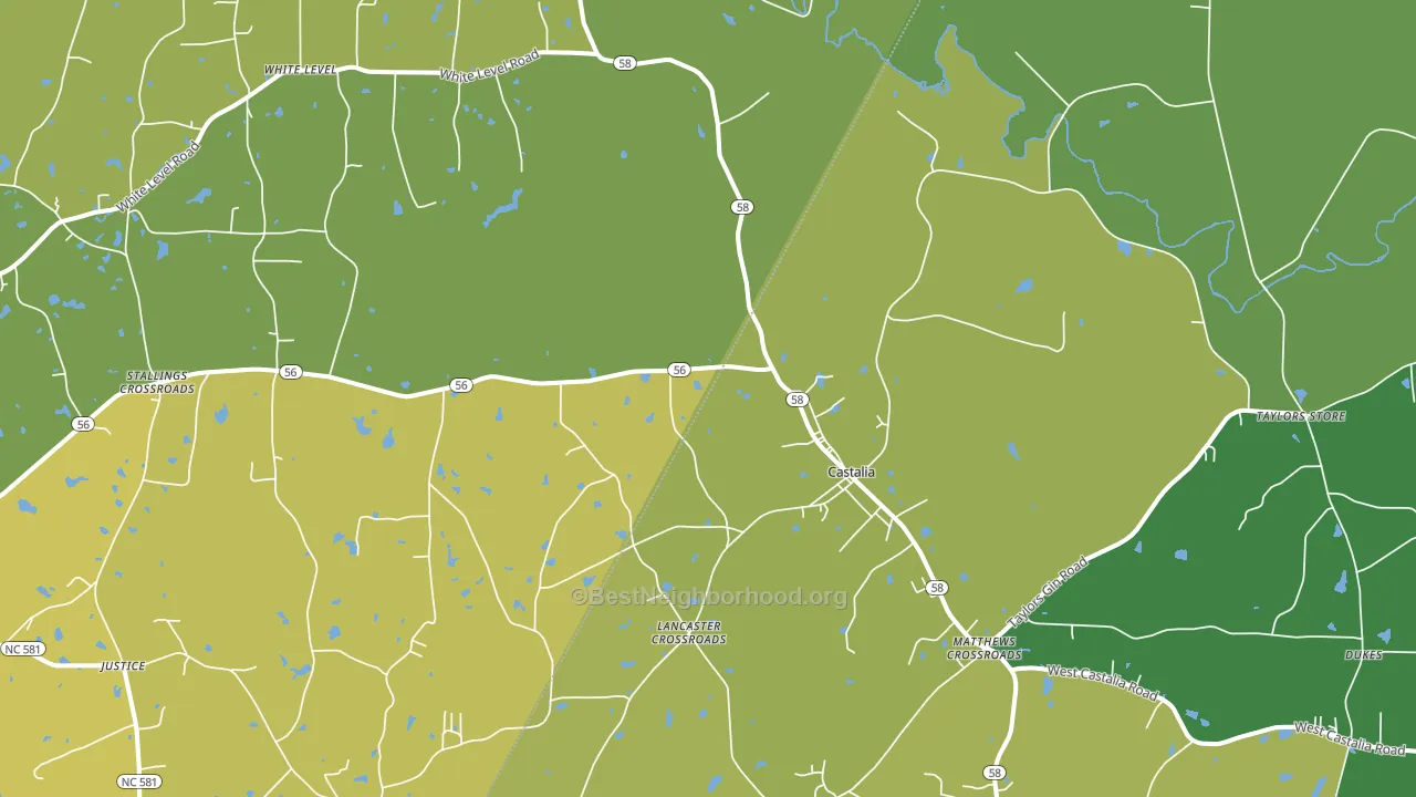 27816, NC block-group voter-turnout map