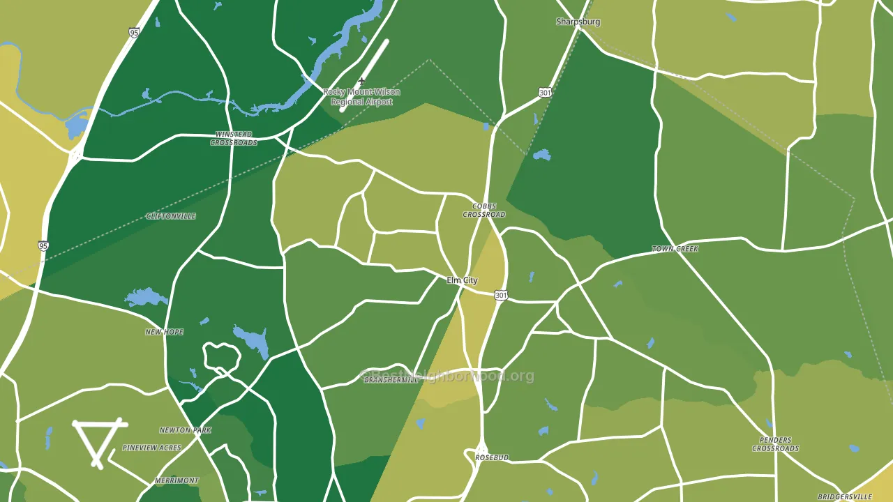 27822, NC block-group voter-turnout map