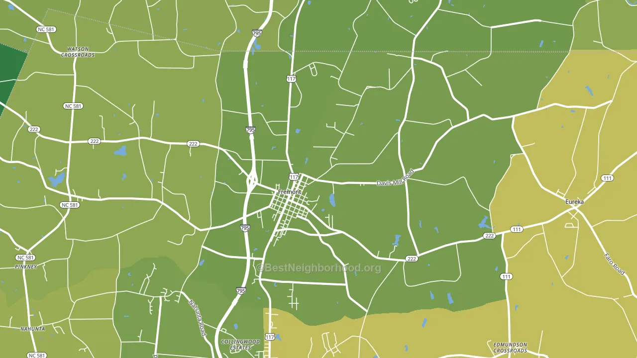 27830, NC block-group voter-turnout map