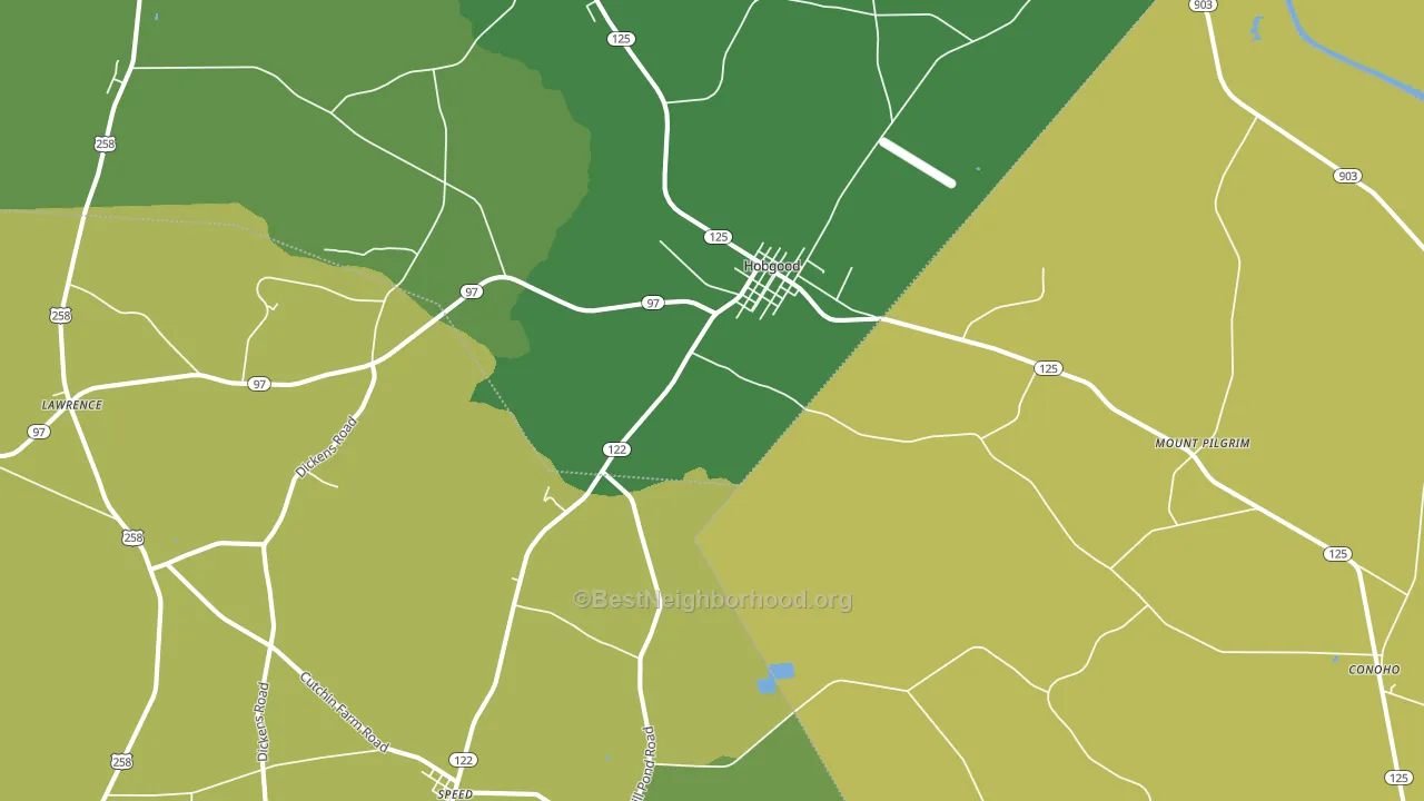 27843, NC block-group voter-turnout map