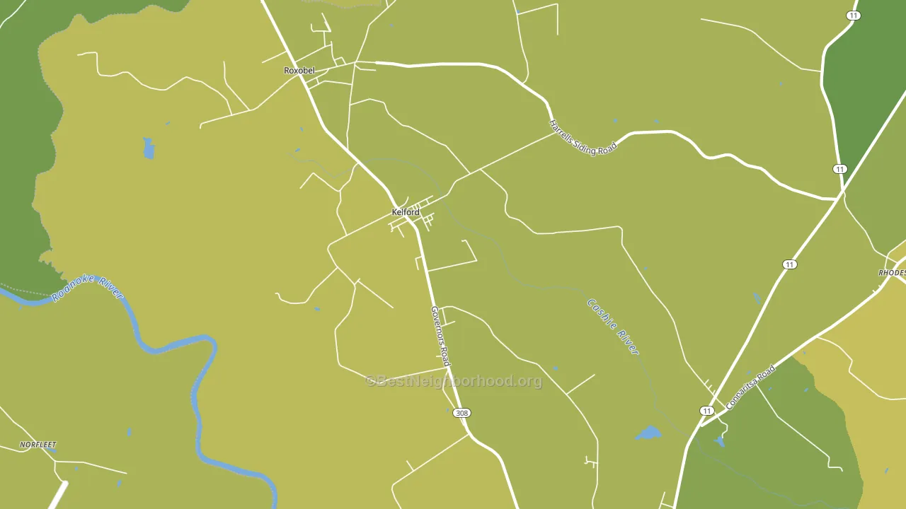 27847, NC block-group voter-turnout map