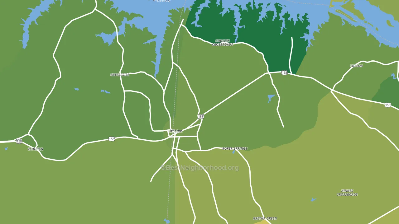 27850, NC block-group voter-turnout map