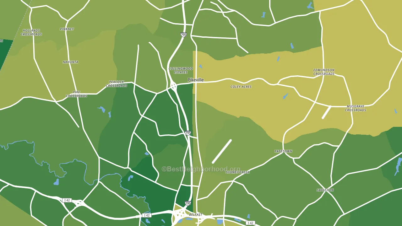 27863, NC block-group voter-turnout map