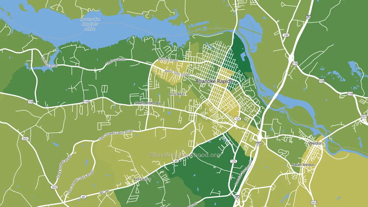 27870, NC block-group voter-turnout map