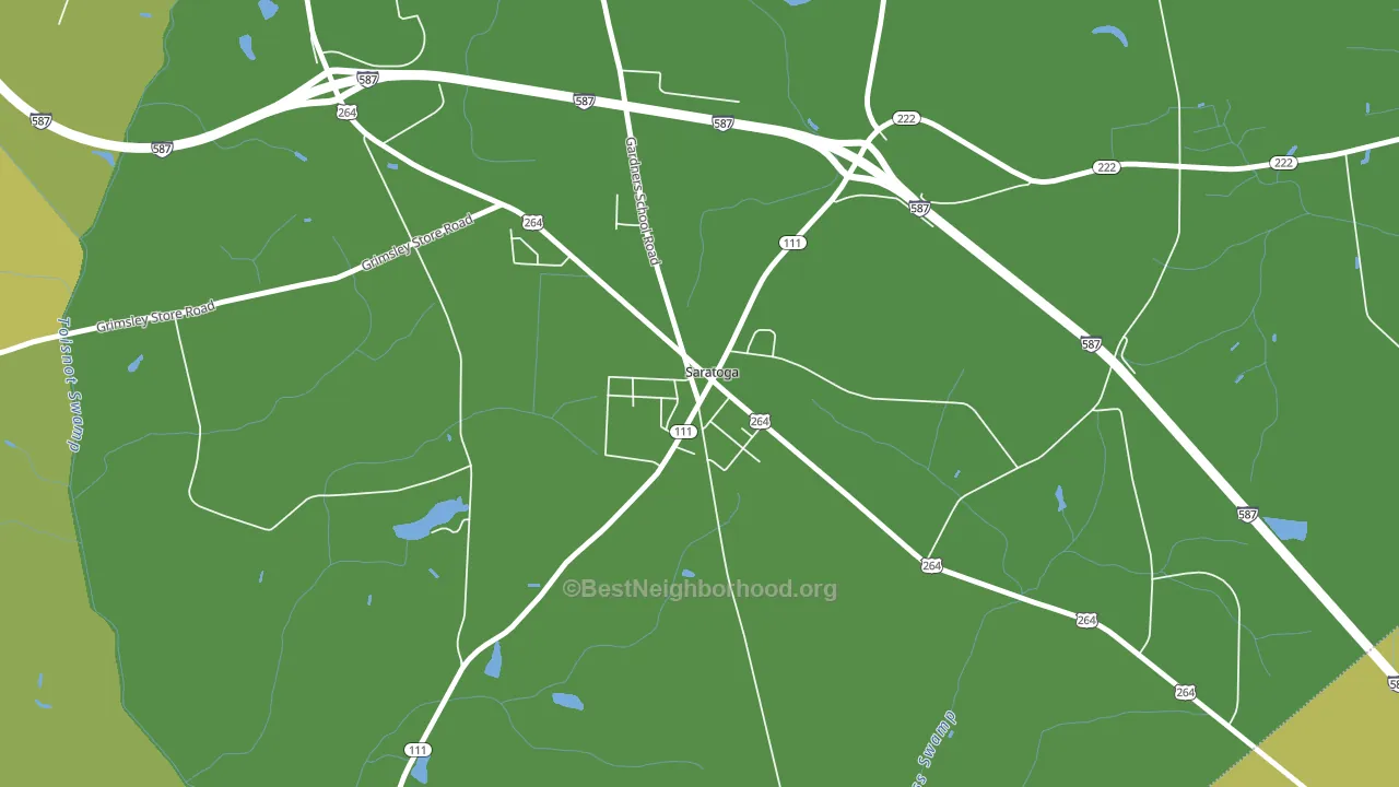 27873, NC block-group voter-turnout map