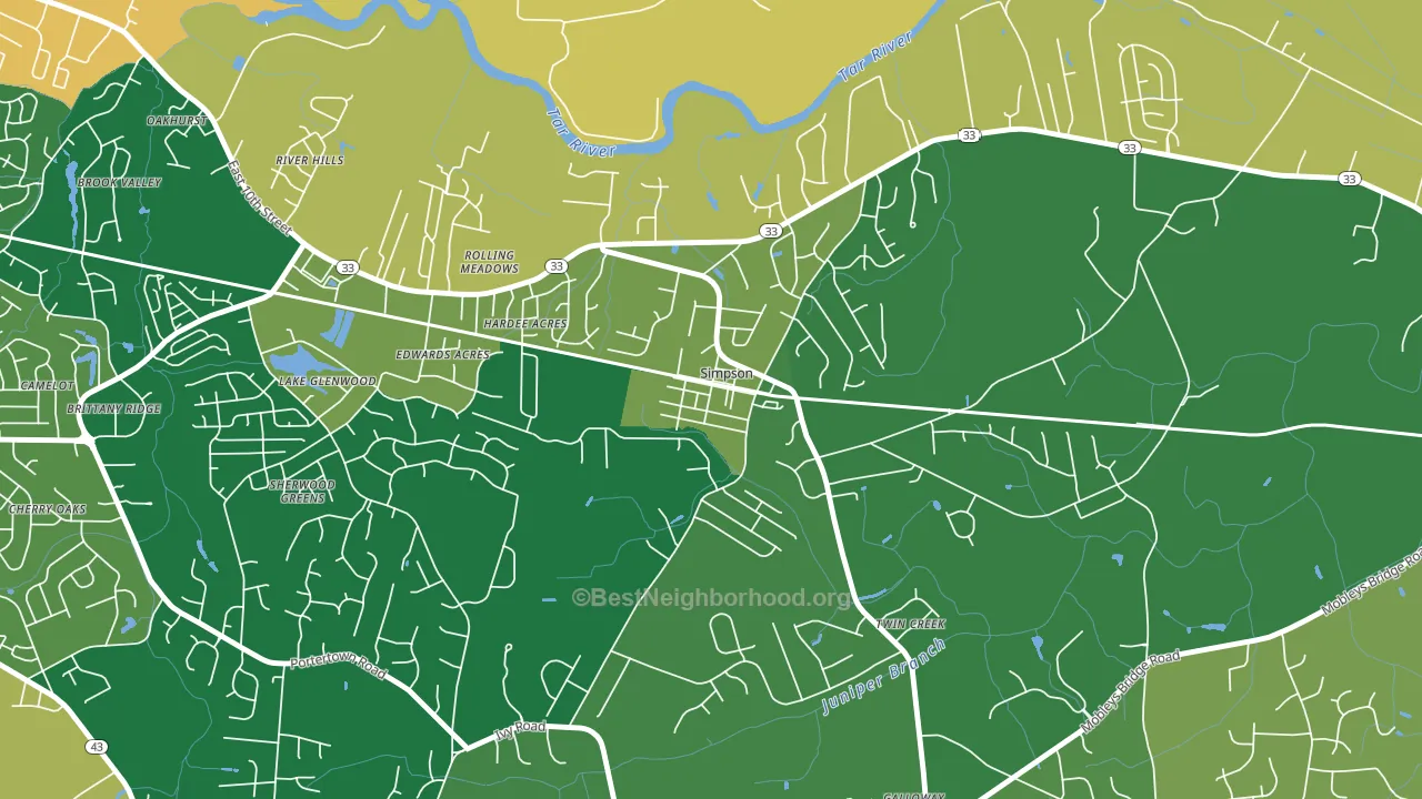 27879, NC block-group voter-turnout map