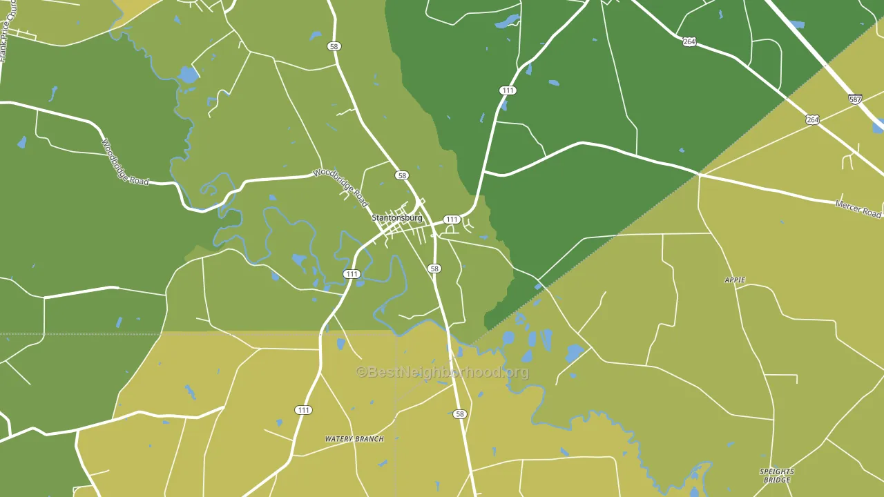 27883, NC block-group voter-turnout map