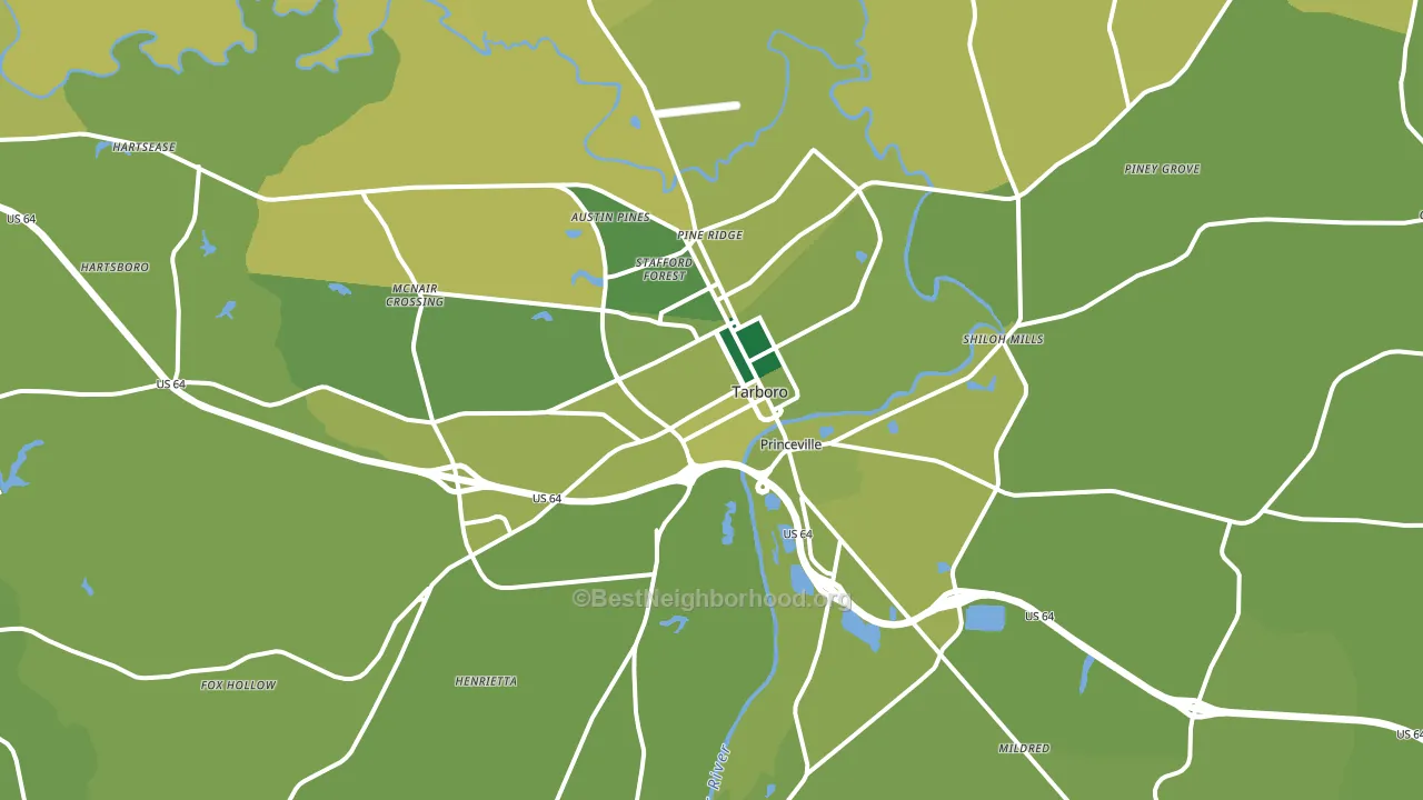 27886, NC block-group voter-turnout map
