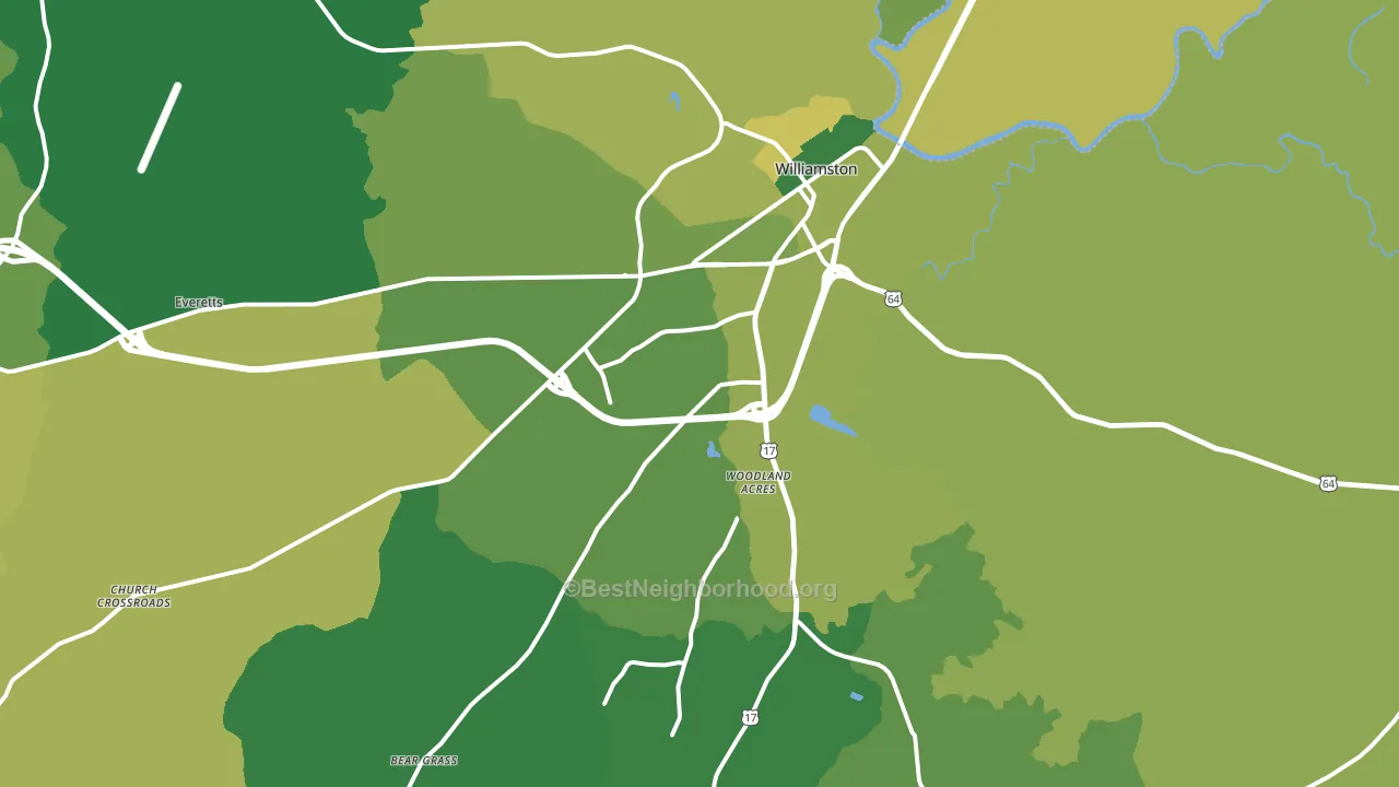27892, NC block-group voter-turnout map