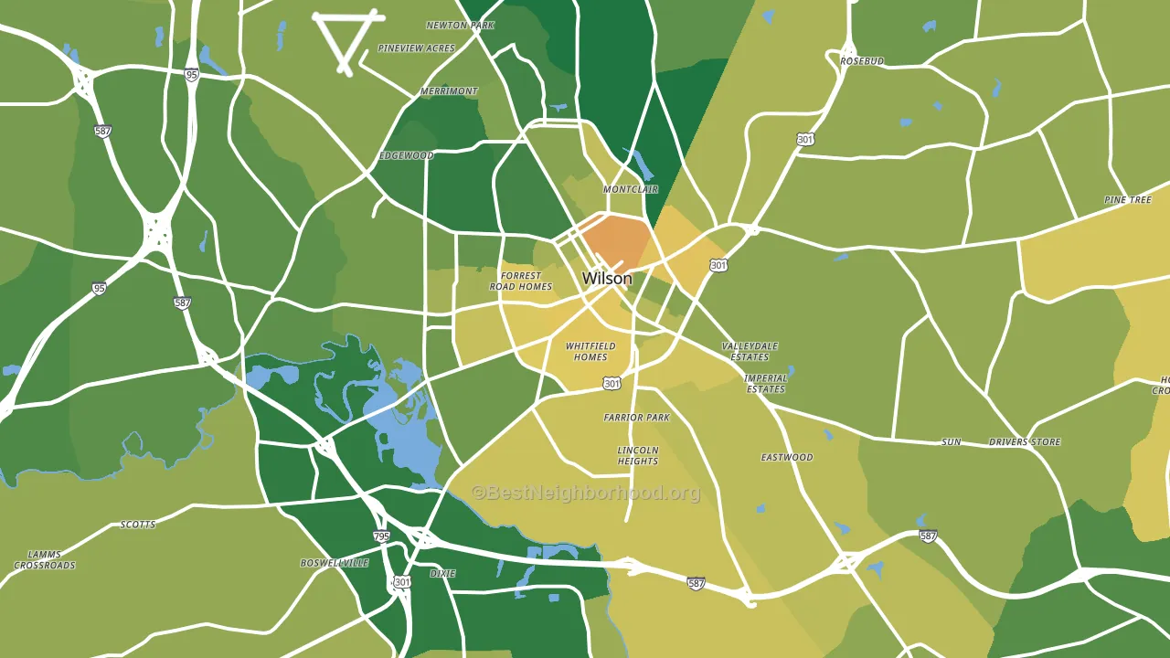 27893, NC block-group voter-turnout map