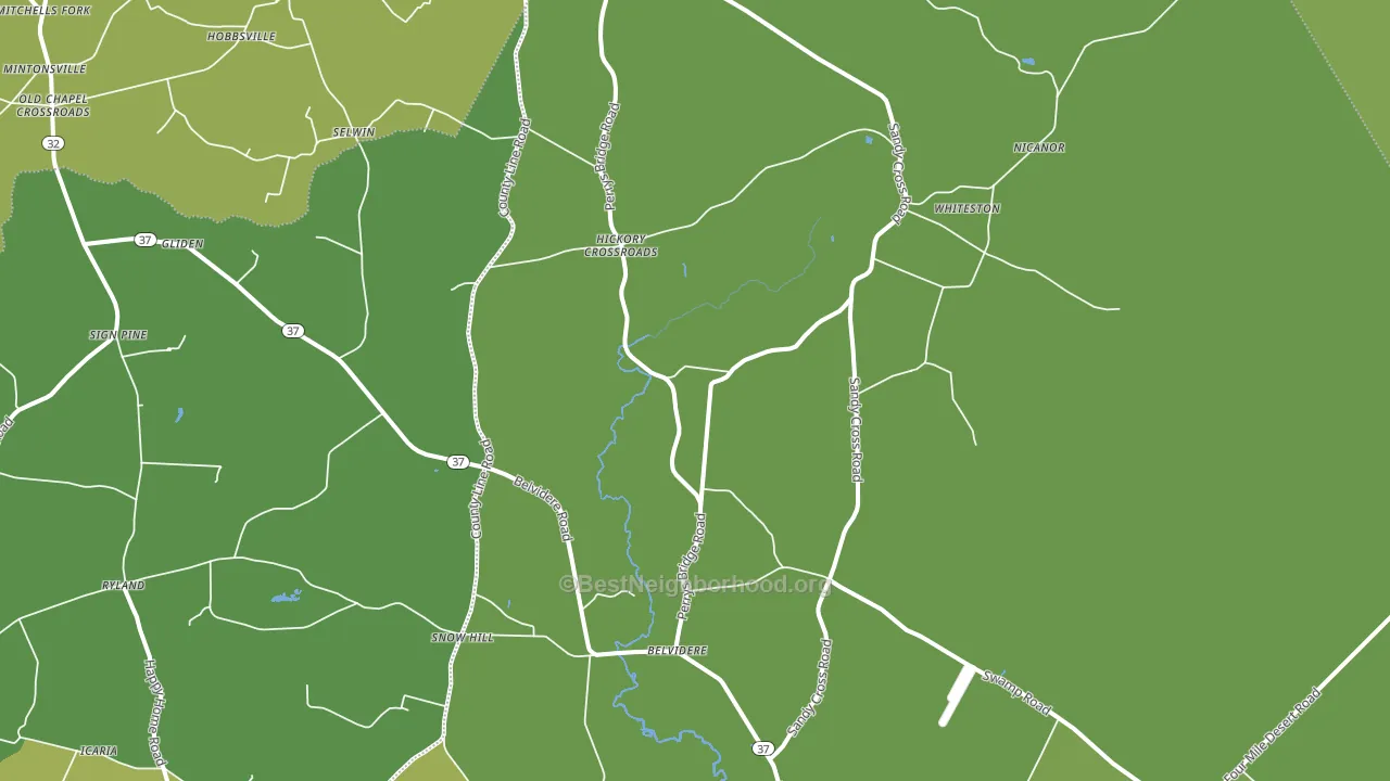 27919, NC block-group voter-turnout map