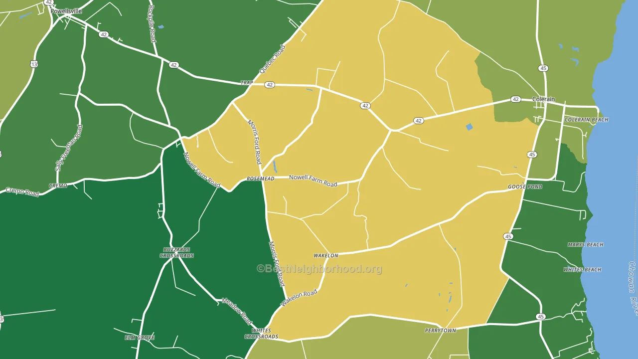 27924, NC block-group voter-turnout map