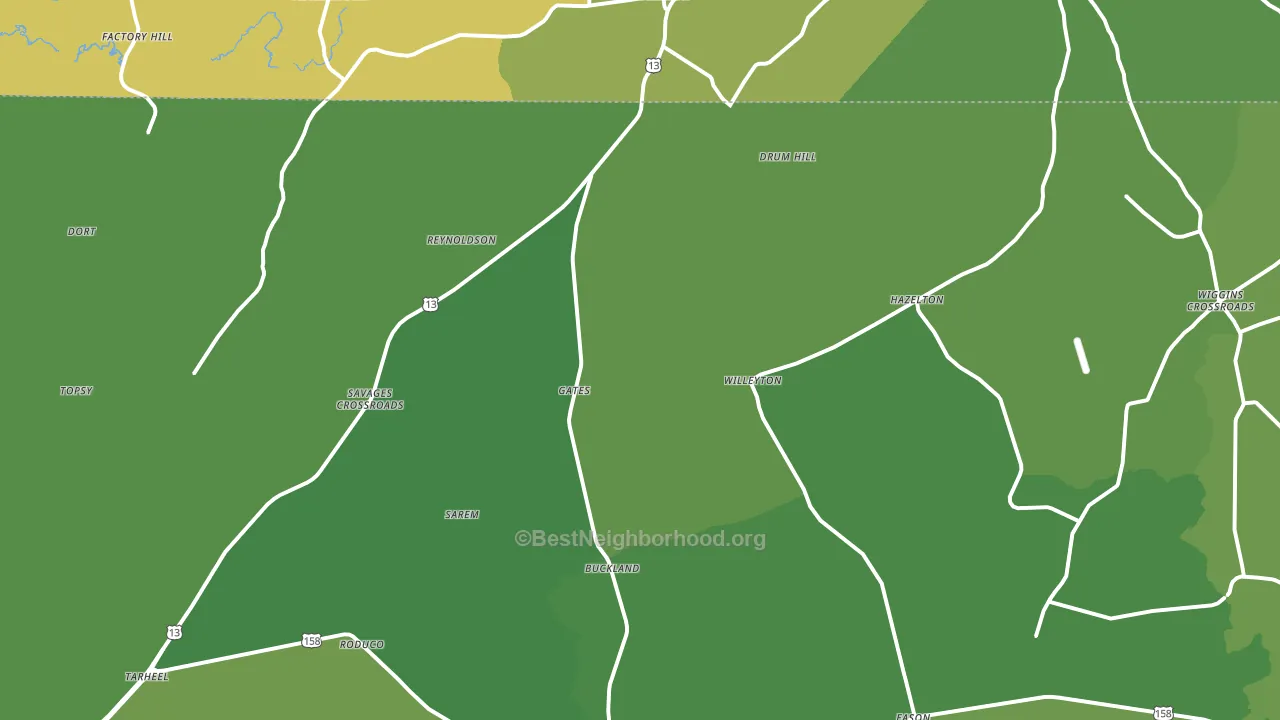 27937, NC block-group voter-turnout map