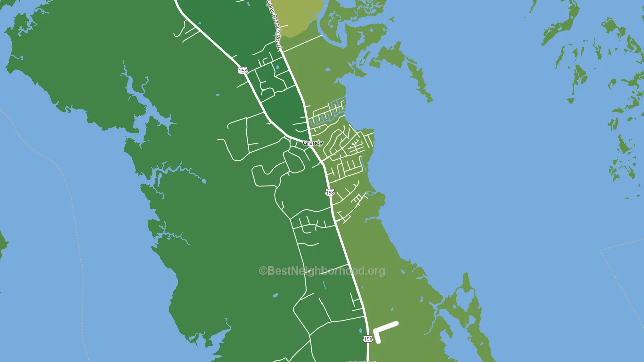 27939, NC block-group voter-turnout map